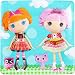 Adorable Lalaloopsy Square Dessert Paper Plates Birthday Party Disposable Tableware (8 Pack), Multi Color, 7".