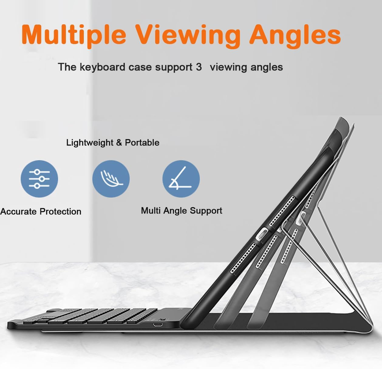 iPad 11/10th Gen Keyboard Case - Black -5 iPad 11/10th Gen Keyboard Case - Black -5
