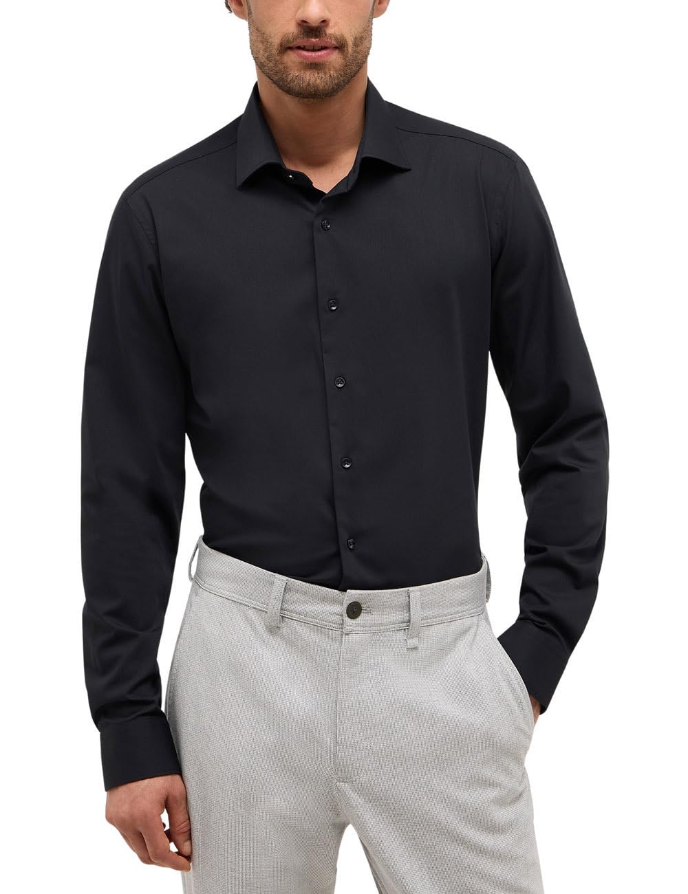ETERNA Male Performance Shirt unifarben Slim FIT