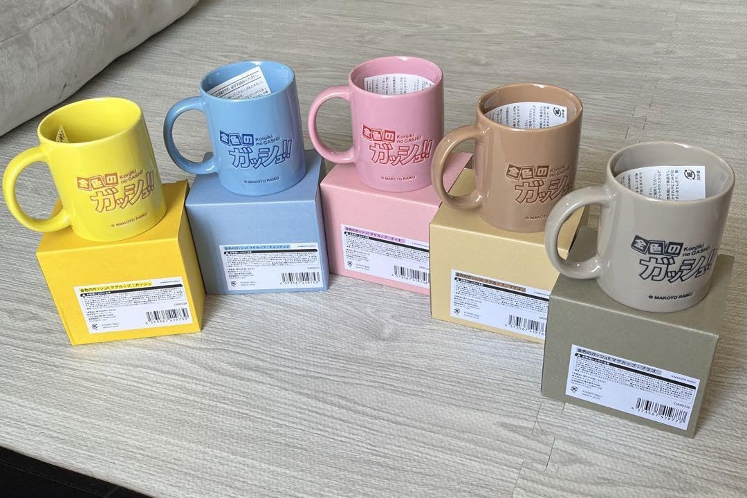 Amazon.co.jp: 5種セット 金色のガッシュ マグカップ popup shop 限定