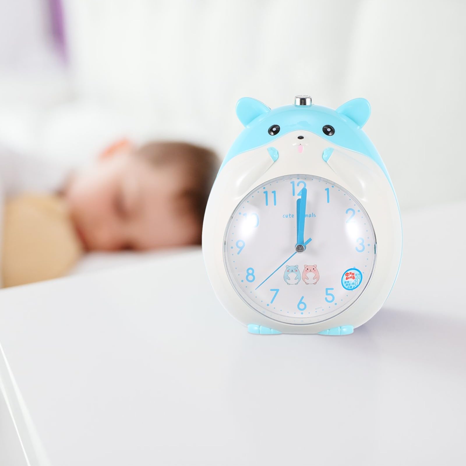 Abaodam Reloj Despertador Luz Nocturna y Azul Esfera Digital de Hámster