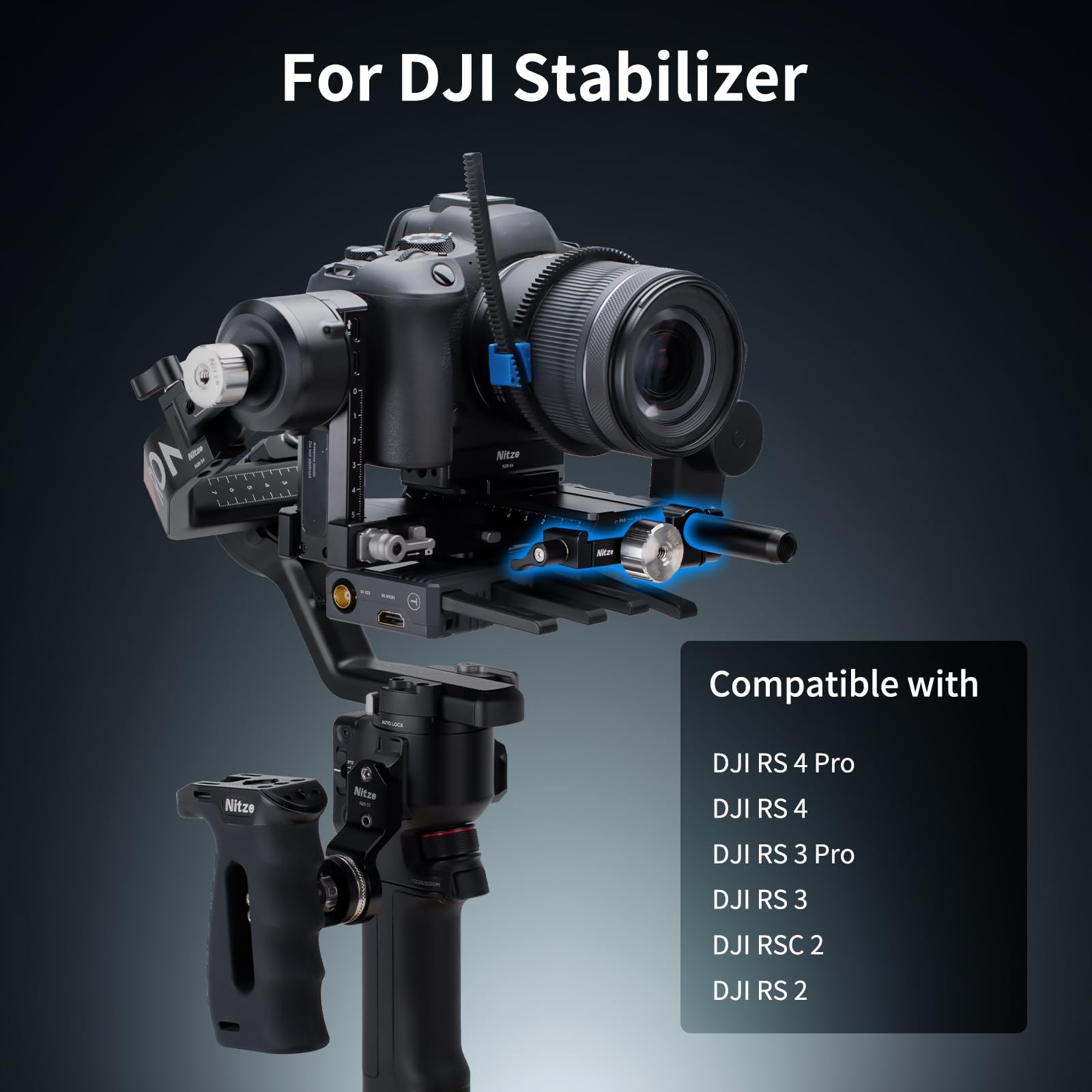 Kit Contrepoids Pour Stabilisateurs DJI RS 4/RS 3/RSC 2/RS 2 - Pince 15mm Pour Moteur Focus Pro - 50g Et 100g - 8