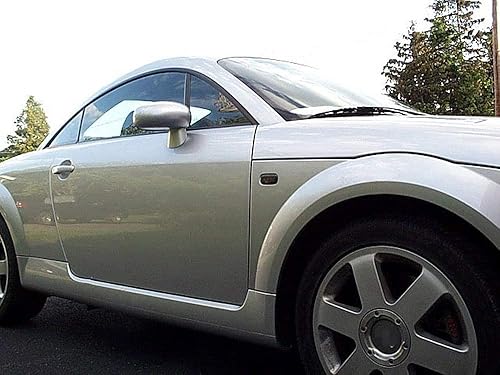 Miniatura 5 de iJDMTOY Lente ahumada delantera Fender señal lateral de la lámpara de marcador de la carcasa Asamblea compatible con Audi A4 A6 A8 TT, reemplaza las