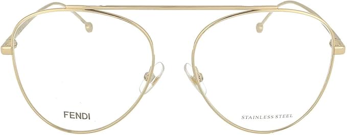 fendi glasses gold frames