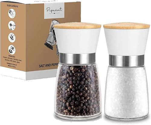 Molinos de sal y pimienta blanco disponible en Yaxa Peru