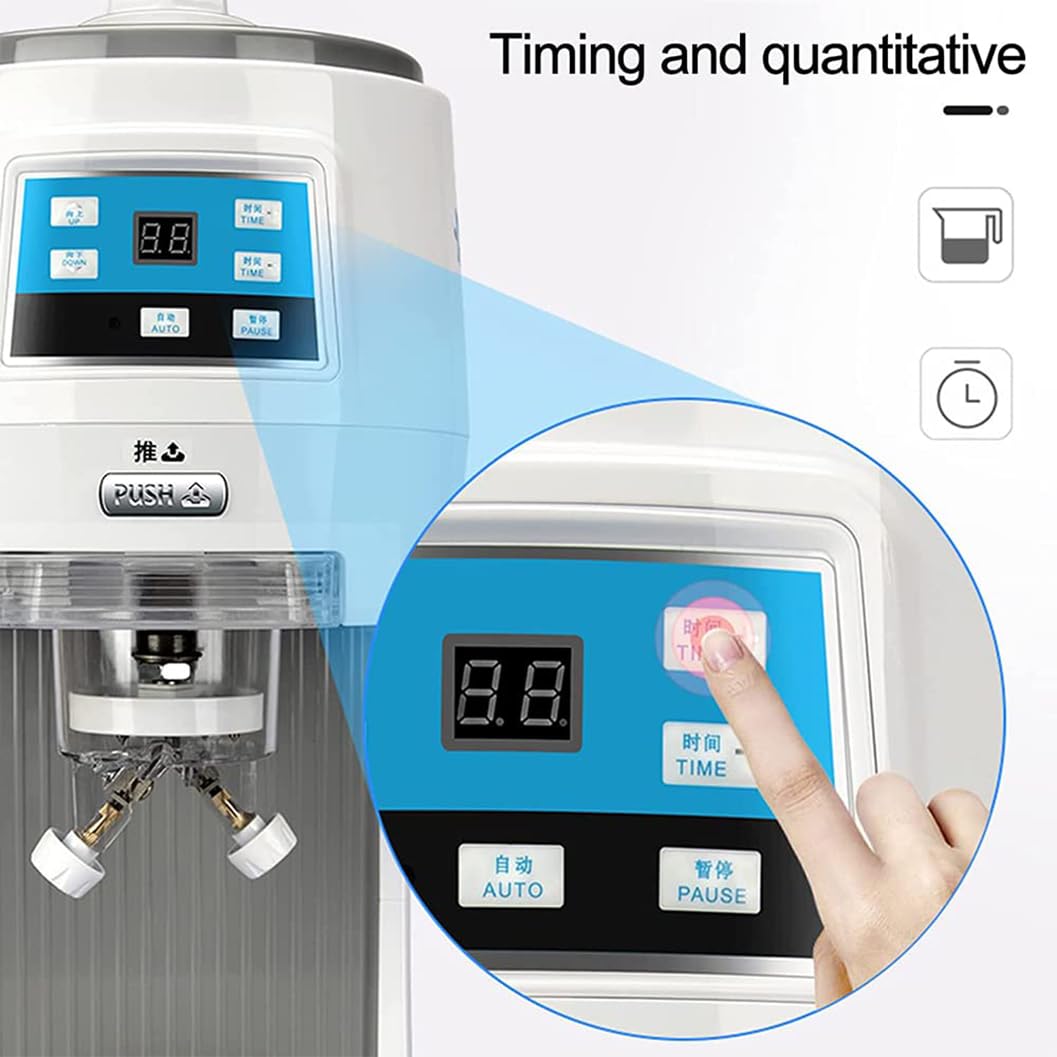 Machine à glace pilée commerciale avec écran LCD pour smoothies et boissons glacées
