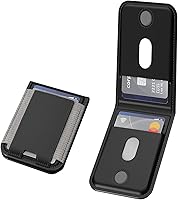 Vista 7 de Cartera MagSafe para iPhone 1615141312, soporte magnético para 6 tarjetas, cartera magnética de cuero para teléfono con bloqueo RFID