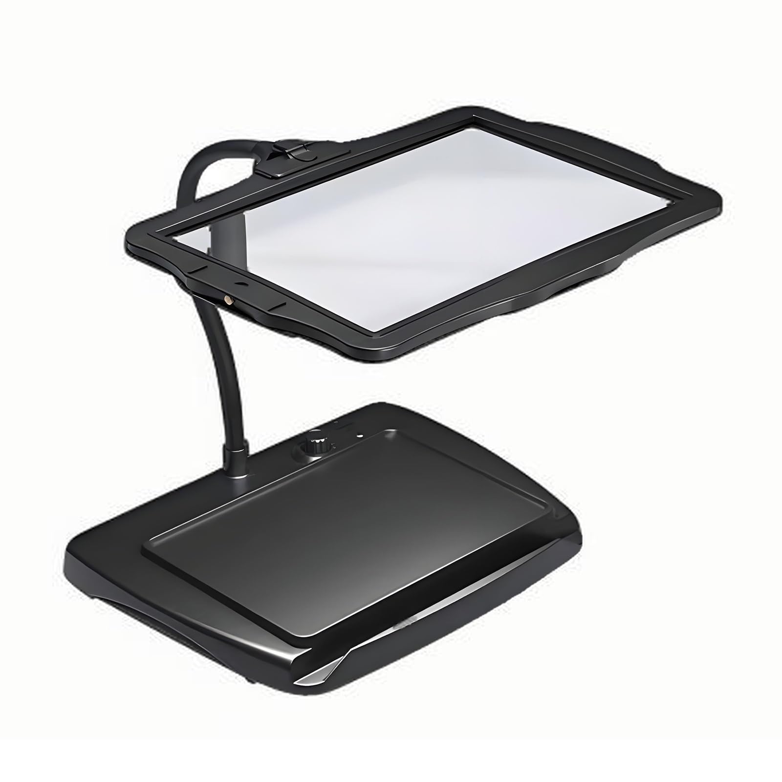 Lupa De Sobremesa para Leer Libros, Lupas De Lectura Portátiles para Personas Mayores, Ayudas para Baja Visión con Soporte Plegable y Luz LED(Schwarz)