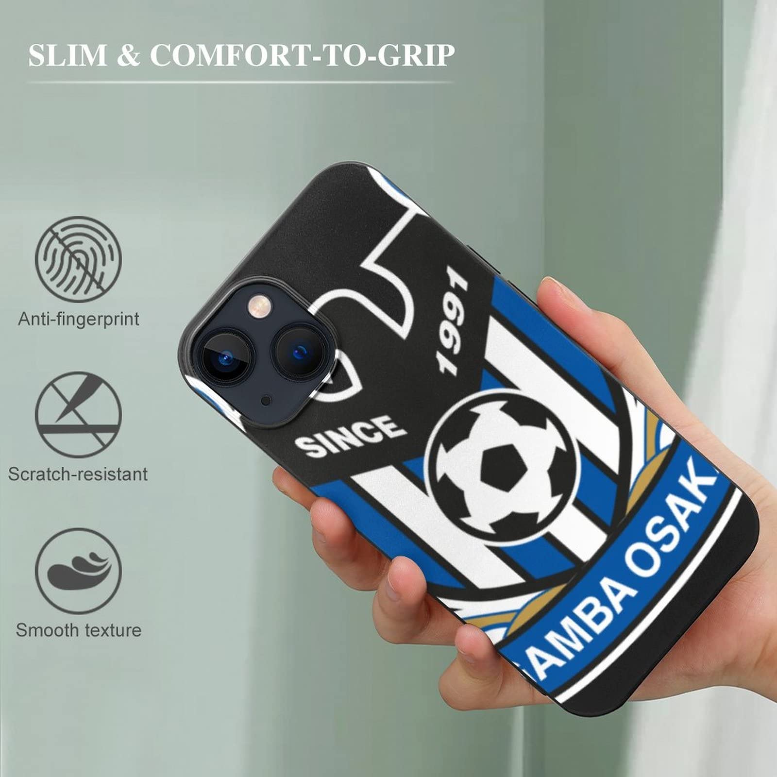 Amazon.co.jp: ガンバ大阪 ケース iPhone 13 Mini 用 強化ガラス