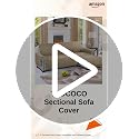 Image of TAOCOCO Couch Slipcover L Shape Sofa Cover Sectional Couch Chaise Lounge Cover Reversible Sofa Cover Furniture Protector Cover for Home Decor (Camel, X-Large)