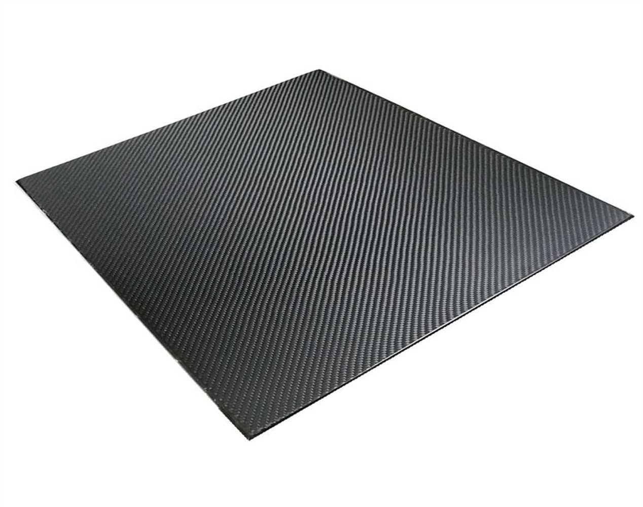 TEN-HIGH 3K Kohlefaser Platte 300×200×0.5 mm, Carbonfaserplatten 0.5 mm für Drohnenrahmen,1 Stück Twill Kohlefaserplatten Plattenmaterial mit Hoher Härte und Glänzender Oberfläche