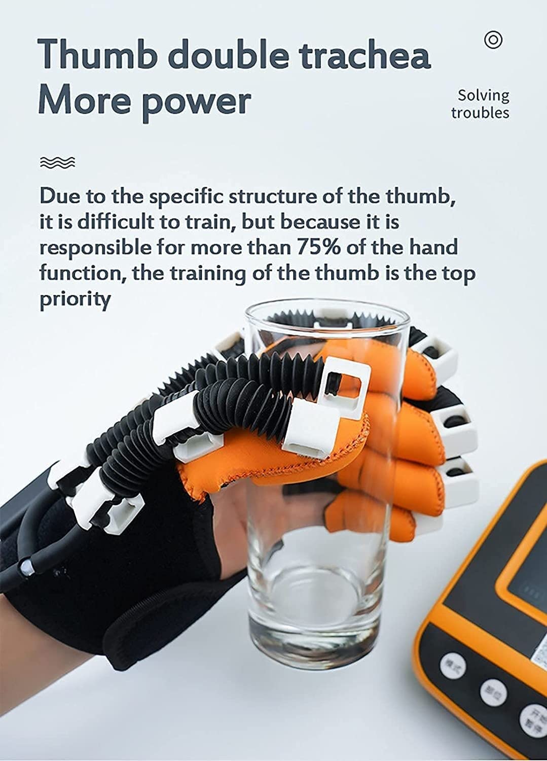 Rehabilitación Robot Guantes Accidente Cerebrovascular Férula De Mano Guantes De Asistencia Hemiplejía Equipo De Entrenamiento De Muñeca Dedos Estiramiento Protector Protector para Pacientes