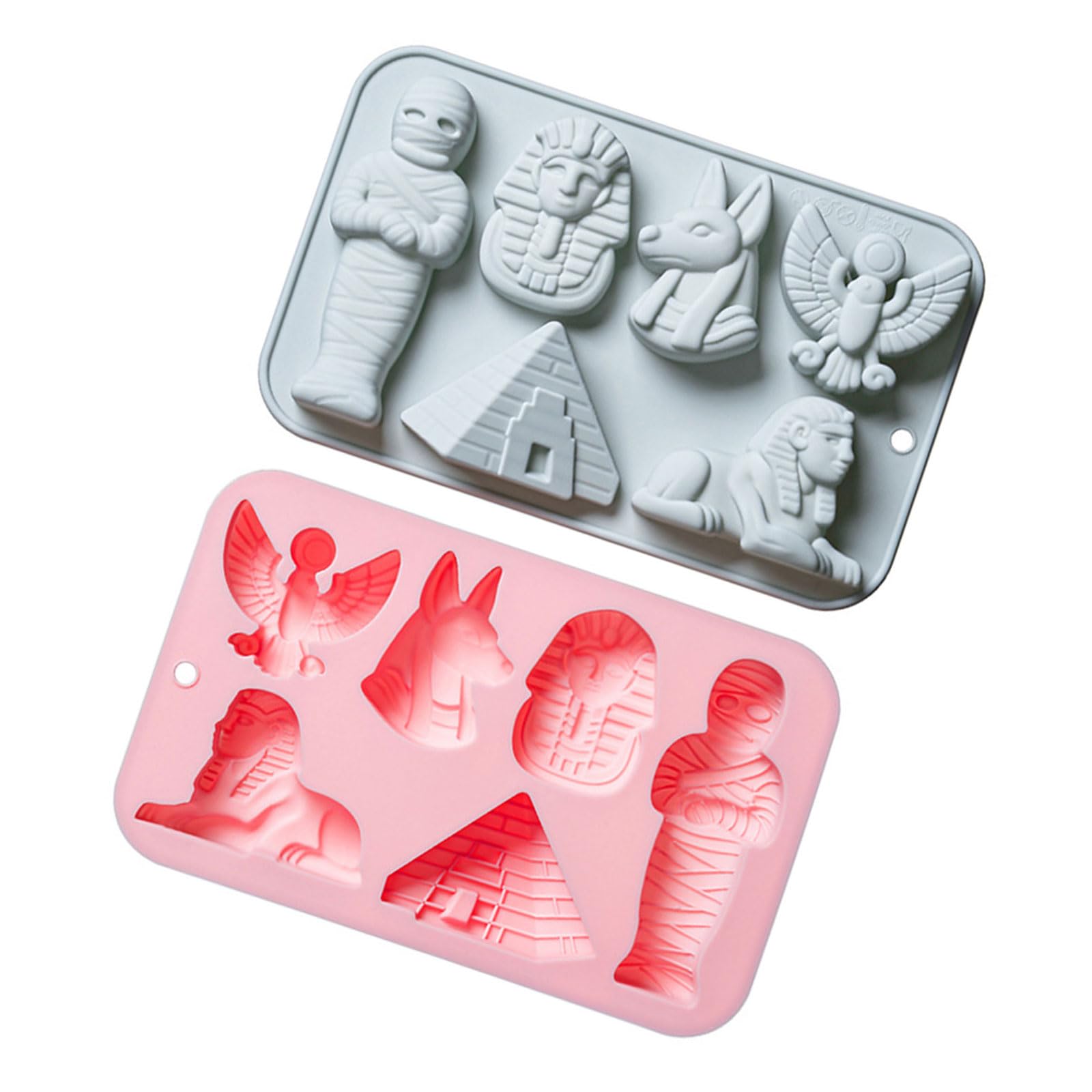 APGLSXY Multipurpose Silicone Egyptian Shape 6 Cavities for Chocolate Gummy and Egyptian Chocolate