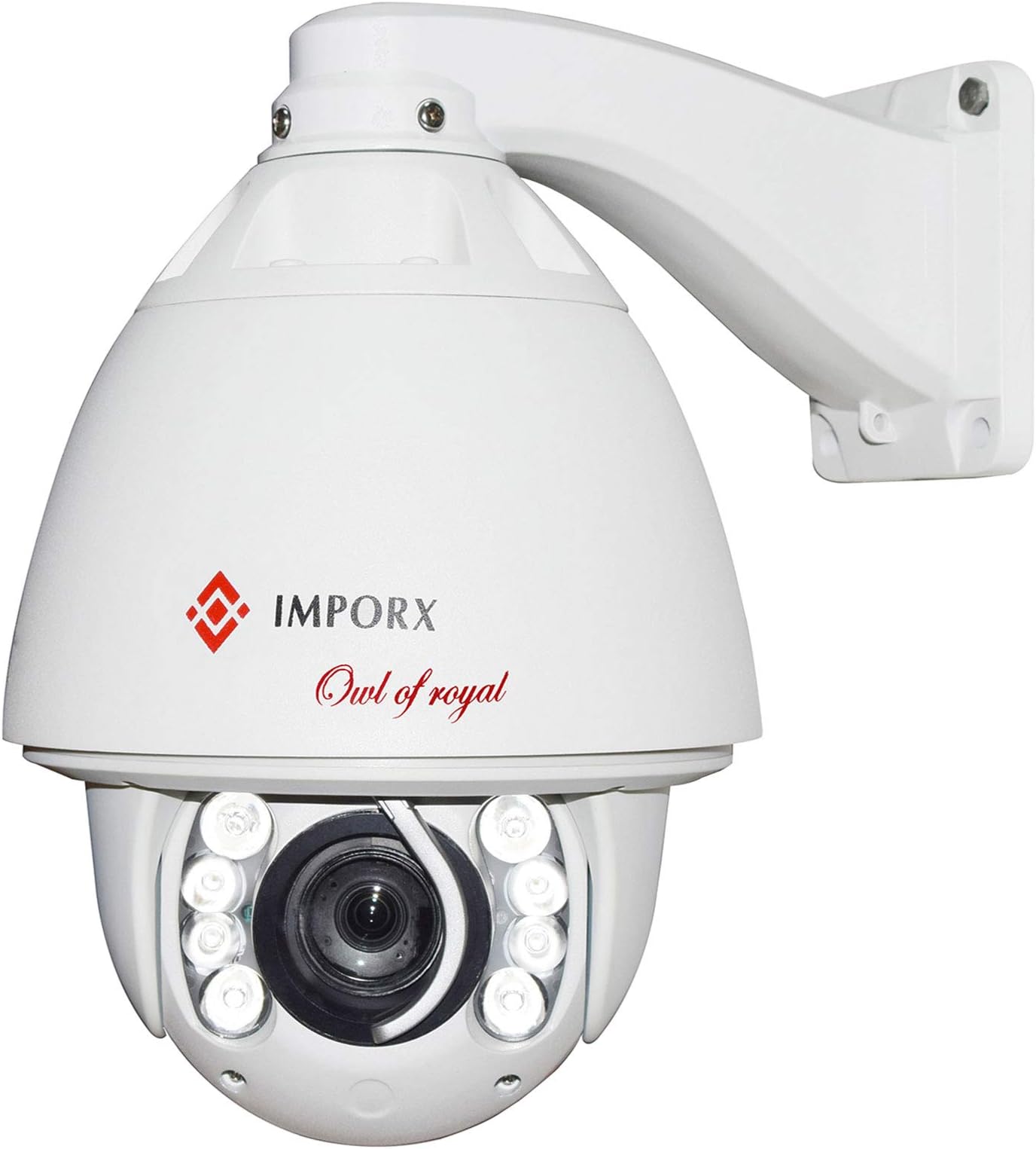 IMPORX 600X 8MP Auto Tracking PTZ IP 4K Camera, 60X Optical Zoom 3840*2160 Full HD Camera, H.265 High Speed Outdoor Camera, Support Micro SD Card and P2P, 500ft Night Vision, with Fan Heater and Wiper