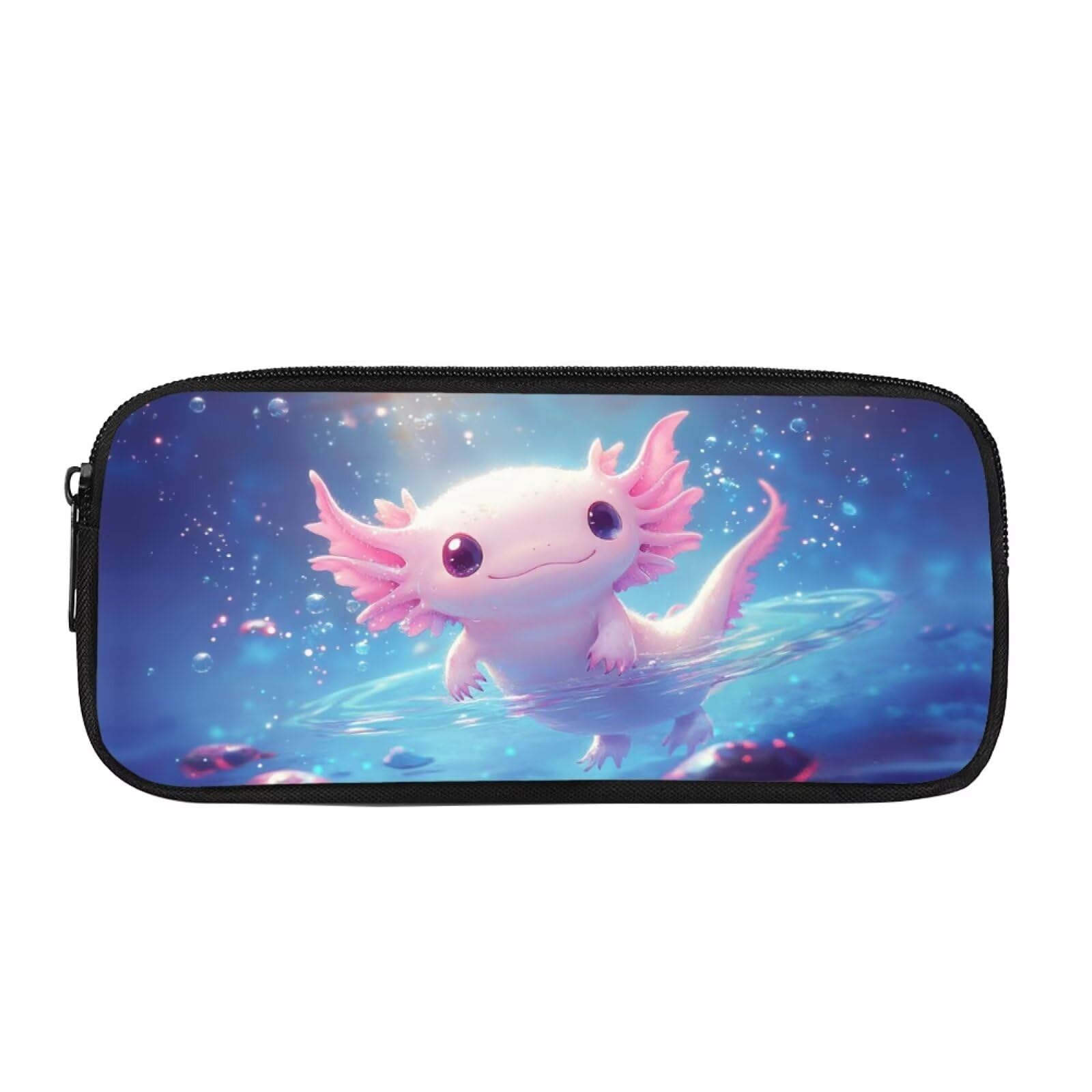 chaqlin Axolotl Pencil Case for Boys Kids School Pen Bags Big Capacity Pencil Holder with Compartment Zipper Purse Children School Pen Box Bags Desk Organizer โ image 1