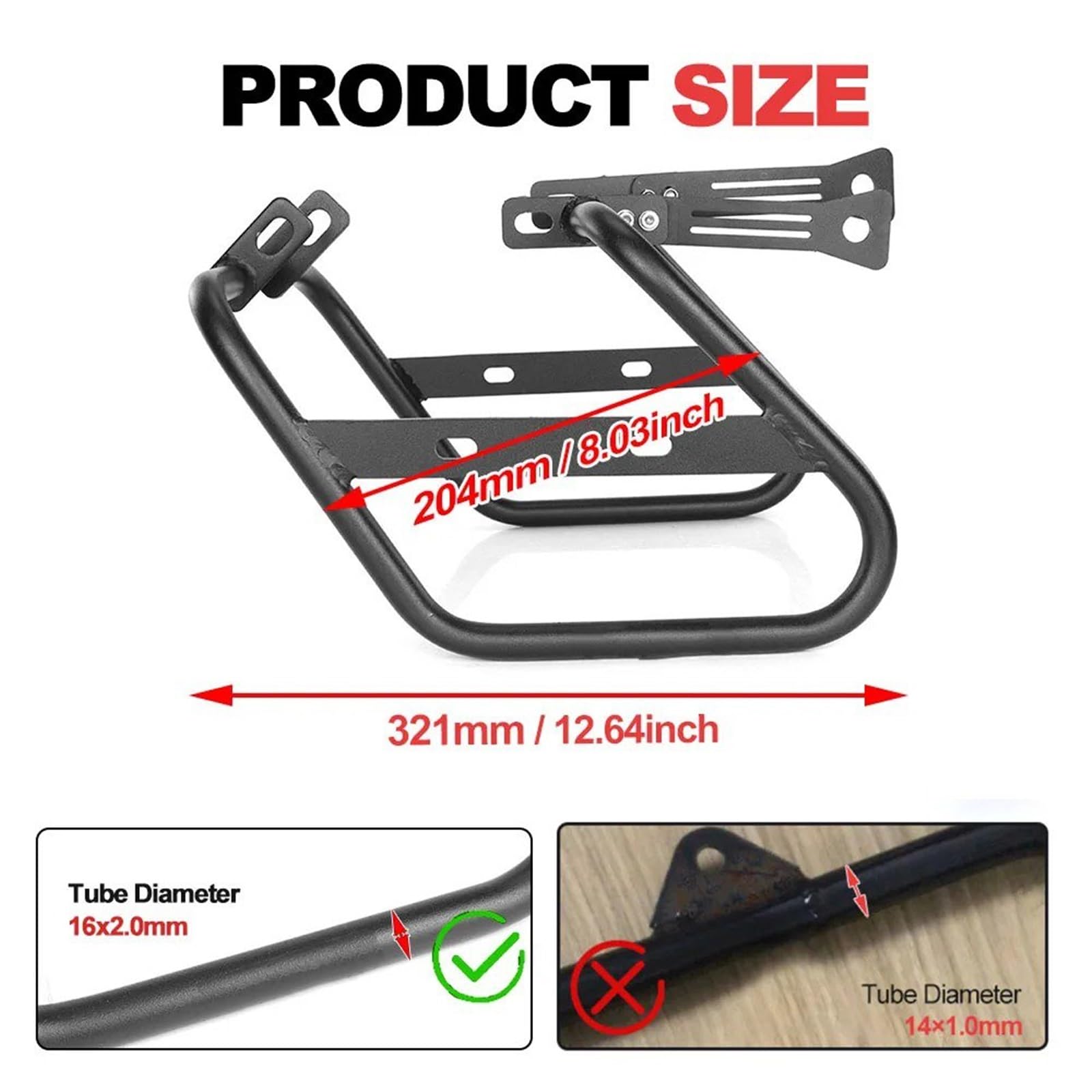 para XV950 para R-Spec 2014-2024 Bastidores Laterales De Motocicleta Barras Soporte Alforjas Soportes Montaje Pastelera Equipaje Trasero
