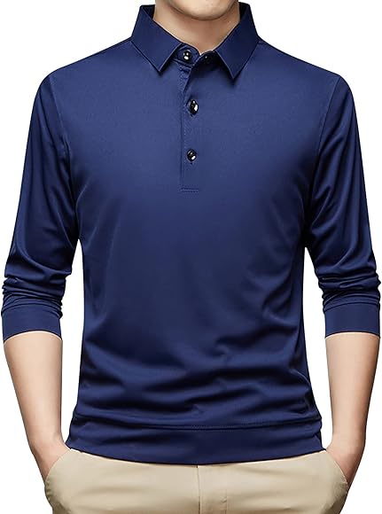 Langarm poloshirt herren mit brusttasche Clearance