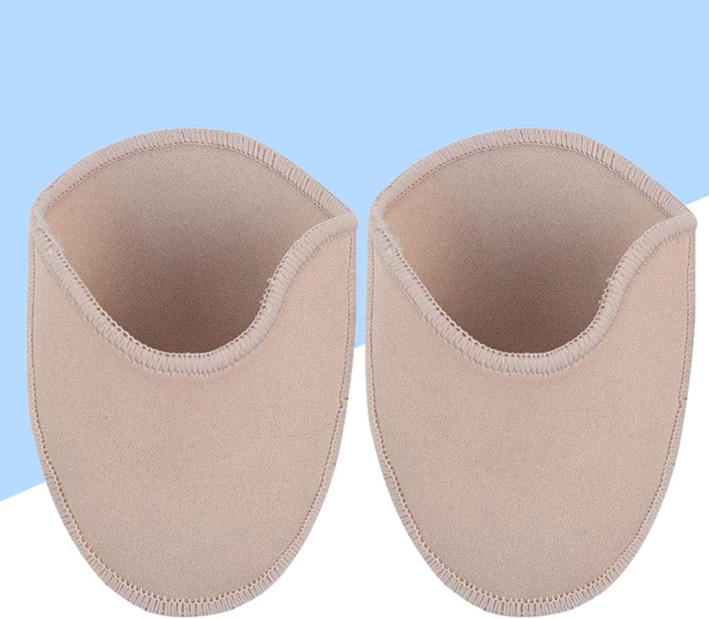 HEALLILY Pouch Toe Pads Protect Toe Cover for Heel Ballet Point Shoes Forefoot Guard Gymnastics Ballet Supplies 1 Pair 11.5x9.5cm