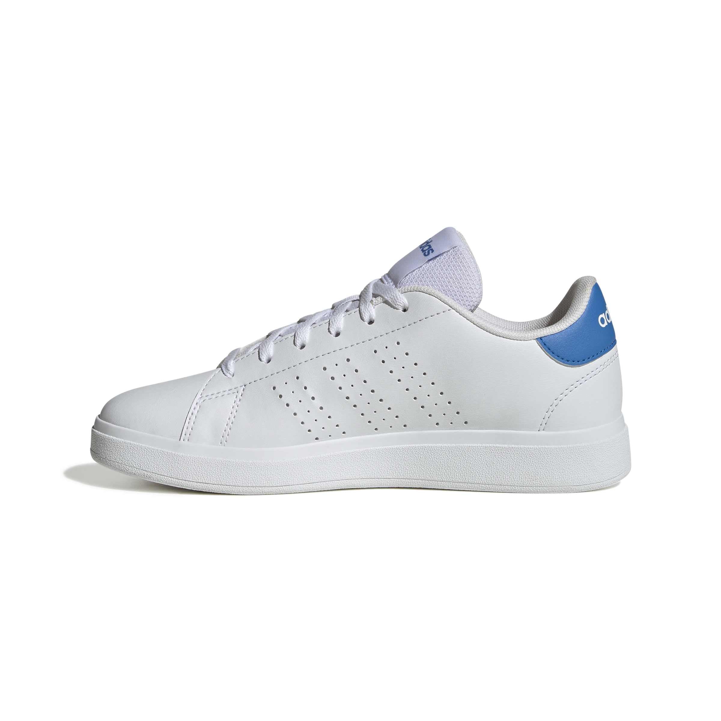 adidas Unisex Kids Advantage Base 2.0 Junior Shoes, FTWR White/FTWR White/Lucid Ray Blue, 3 UK