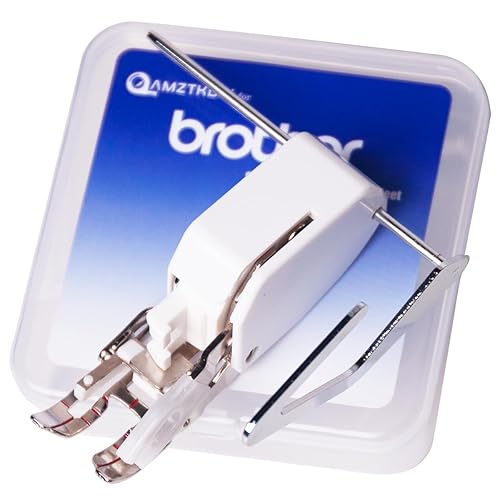 AMZTKDIY Walking Foot Presser Foot– Precision Sewing Attachment W/Guide for Brother Sewing Machines Even Feeding Quilting and Sewing