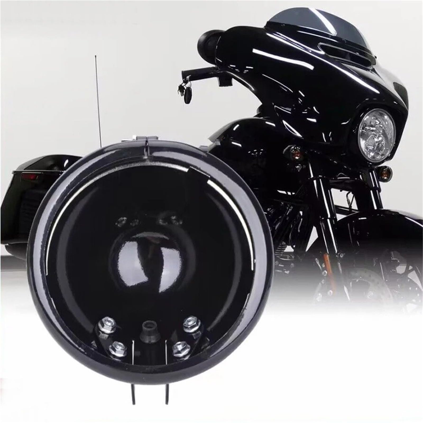 Moto Fari Stradali Spot Light Beam Per Sportster XL1200 XL883 FXD Kit Faro A LED Da 5,75 Pollici E Alloggiamento