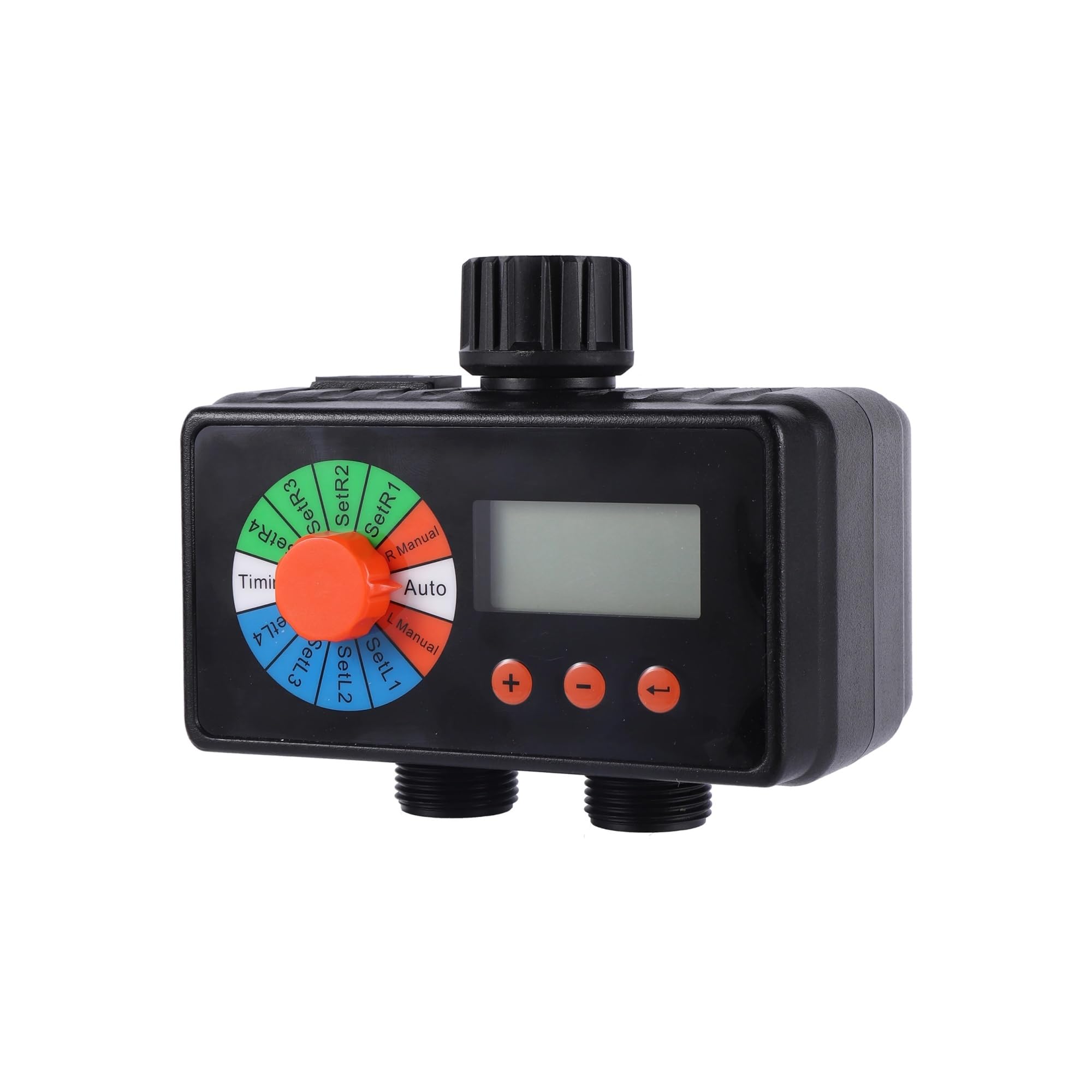 NURII Temporizzatore for irrigazione con Uscita a 2 Vie con sensore Pioggia, Controller for irrigazione Automatica Temporizzatore elettronico Digitale for irrigazione da Giardino