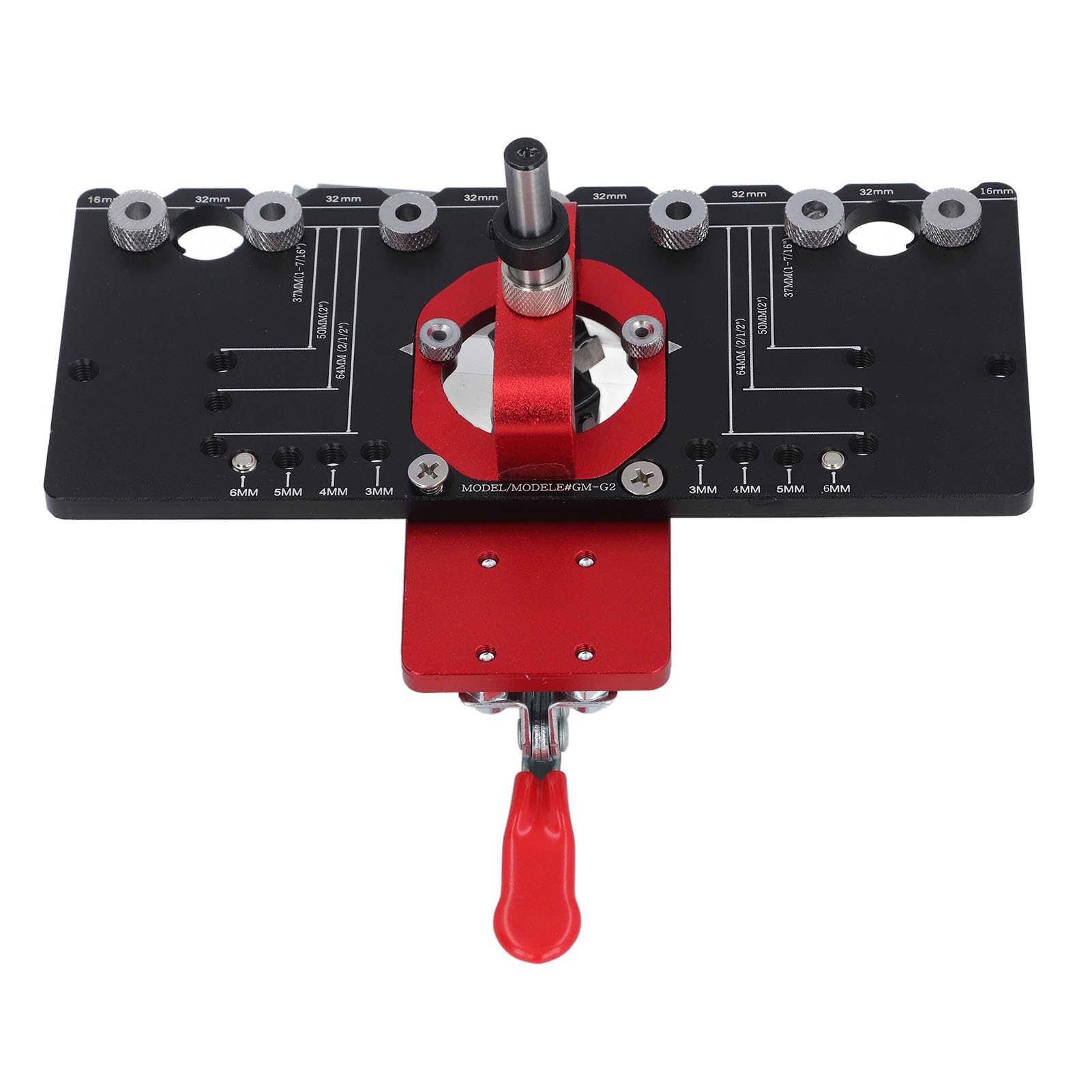 Kit di dima per cerniere da 35 mm, localizzatore di fori per cerniere nascoste in lega di alluminio con guida per trapano, set di strumenti multifunzionali per l’installazione di