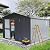 Domi Backyard Storage Shed 11’ x 12.5’ with Galvanized Steel Frame & Windows, Outdoor Garden Shed Metal Utility Tool Storage Room with Lockable Door for Patio(Dark Gray)
