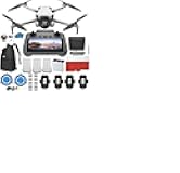 Mini 4 Pro Folding Drone with RC 2 Remote (With Screen) Fly More Combo, 4K HDR Video Camera for Adults, Under 249g, Omnidirectional Sensing, 3 Batteries Bundle with 128 gb SD Card Strobe Lights and More