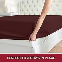 Vista 41 de Mellanni California King Fitted Sheet - Iconic Collection Bedding Sheets with up to 16 inch Deep Pocket - Soft & Cooling - Fade & Stain Resistant