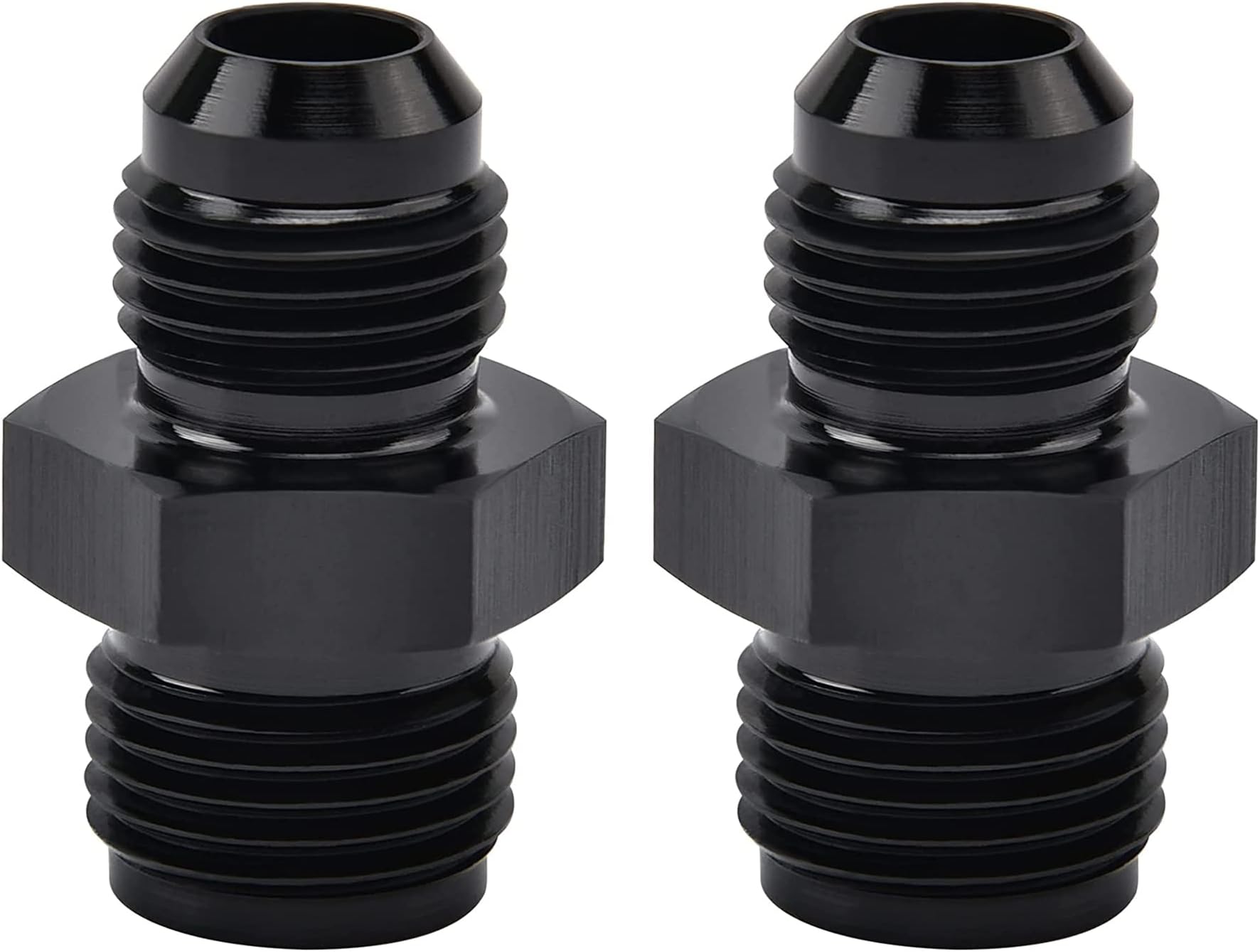 EVIL ENERGY 6AN Male to 5/8 x 18 Inverted Flare Thread Fitting Adapter Straight 2Pcs