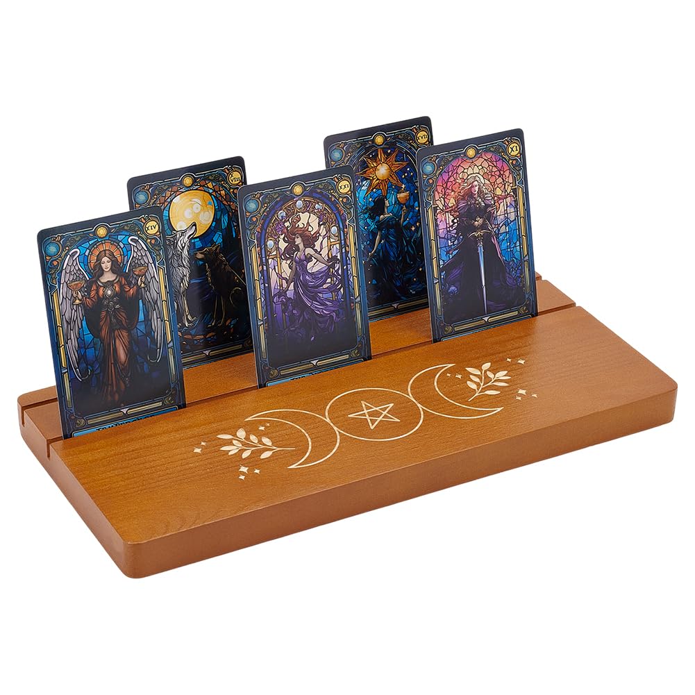 Support de cartes de tarot en bois pour éviter de faire tomber vos cartes durant vos tirages