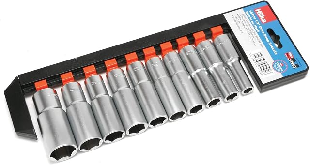 Hilka 01041002 1/2-inch Pro Craft Deep Metric Socket Set