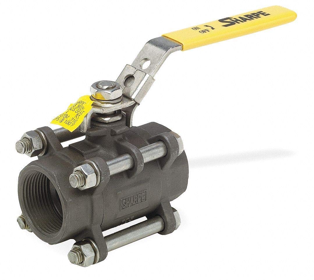 Carbon Steel FNPT x FNPT Ball Valve, Locking Lever, 3/4" Pipe Size - SV39034TE006