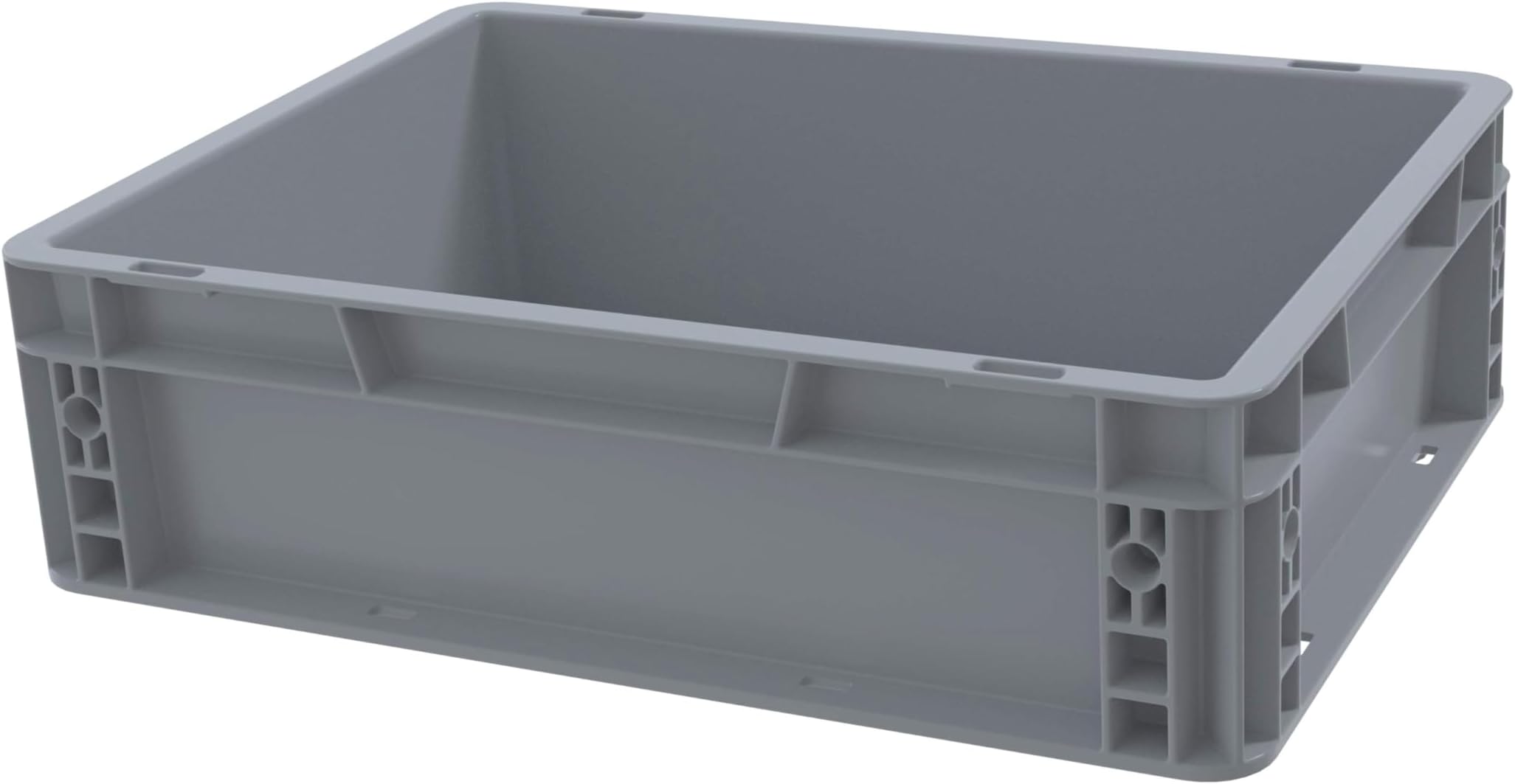 Solent Plastics Recycled Plastic ECO Euro Plastic Stacking Industrial Storage Containers Boxes Crates! (10 Litre - 40 x 30 x 12cm)