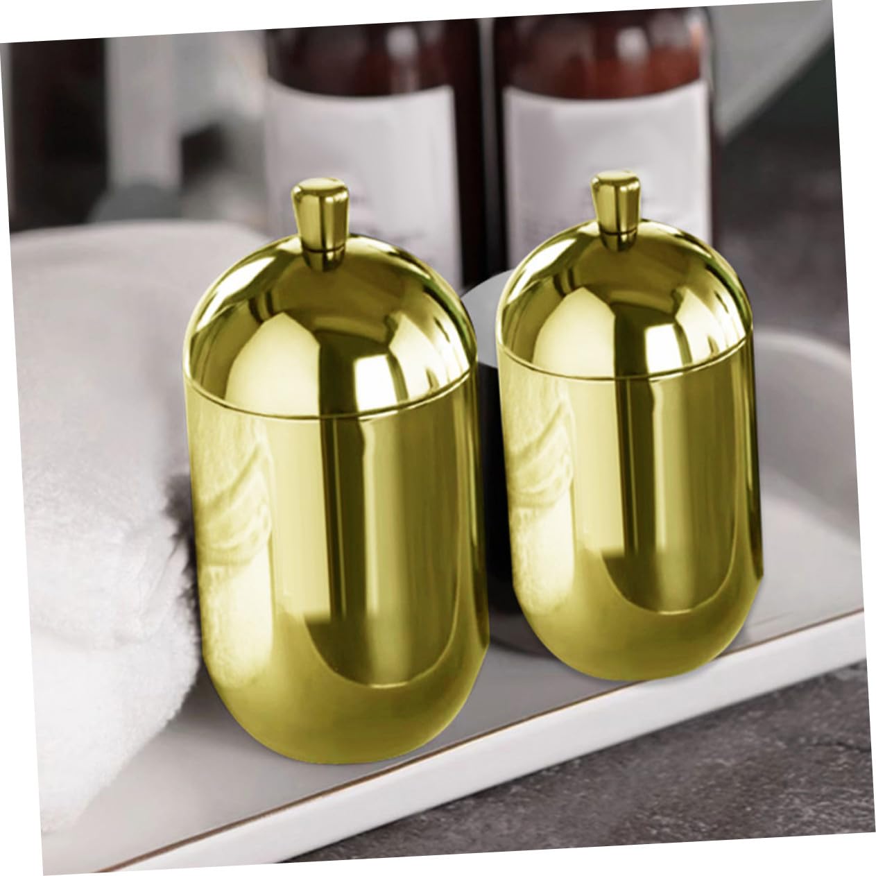 Diffusorflasche aus Edelstahl mit Deckel für Aromaöle Gold