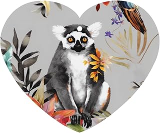 4 Pcs Car Air Fresheners Hanging Air Freshener Fragrance Scented Cards Car Aromatherapy Tablets Animals Lemur Flowers Pattern Car Freshener Car Interior Mirror Pendant Gifts for Women Men