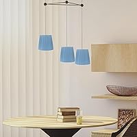 Vista 8 de Pantalla de tela para lámpara de tela, con clip, cubierta de luz para dormitorio, lámpara de mesita de noche, lámpara de pared, pantalla de lámpara