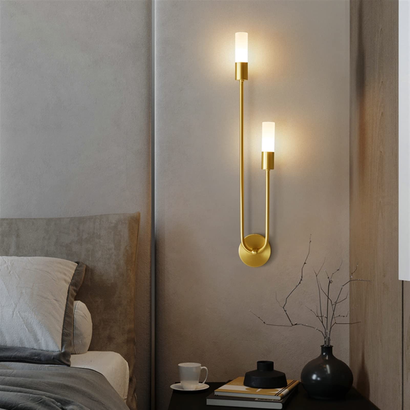 SMCCYYSD d Led Wall Lamp Compatible with Bedroom Bedside Living Room TV Background Corridor Stairs Aisle Lighting Fixtures,for Hall