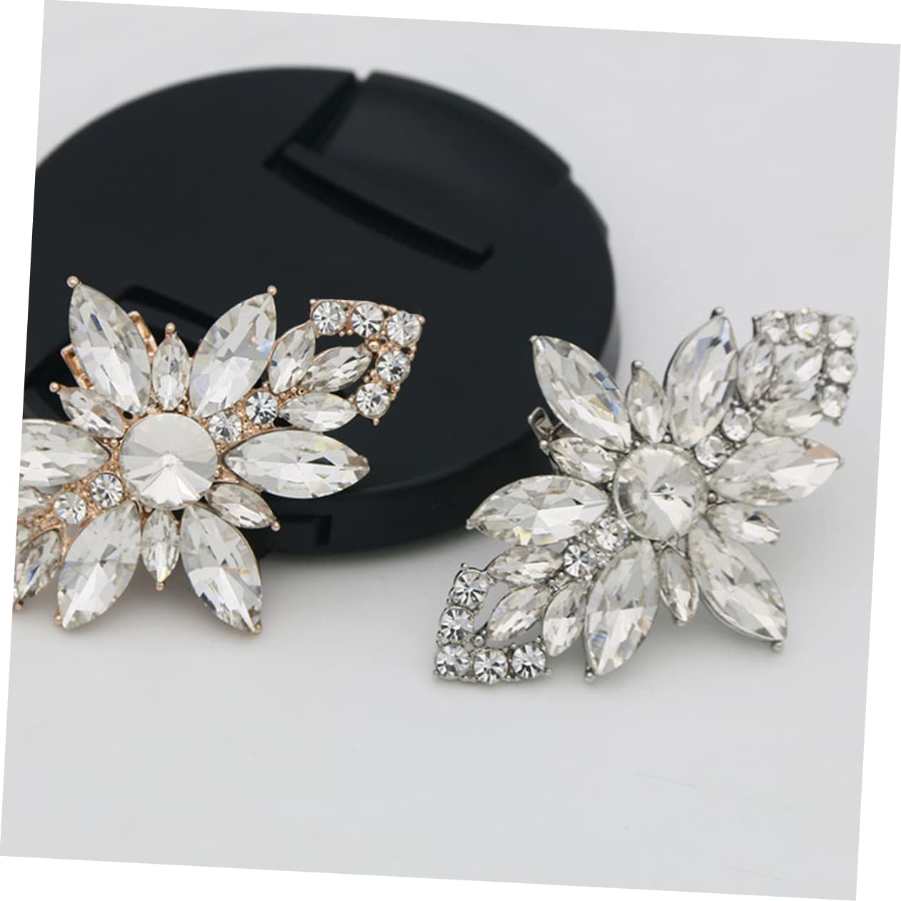 SOIMISS 6pezzi Fiore Di Cristallo Per Scarpe Fibbia Decorativa Con Strass Per Matrimonio e Cerimonie Clip Elegante Per Scarpe Sposa e Accessori Ballerine
