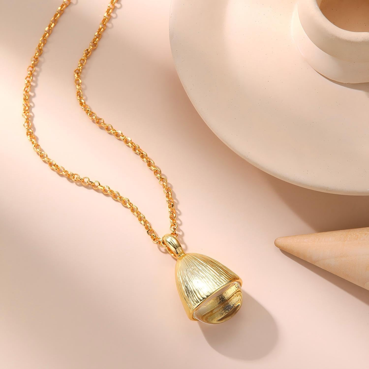 Gold Crystal Pendant Necklaces for Women, 18K Crystal Drop Necklace, Fashion Accessories, Teardrop Necklace with Lobster Clasp, Jewelry Gift for Women - Image 2