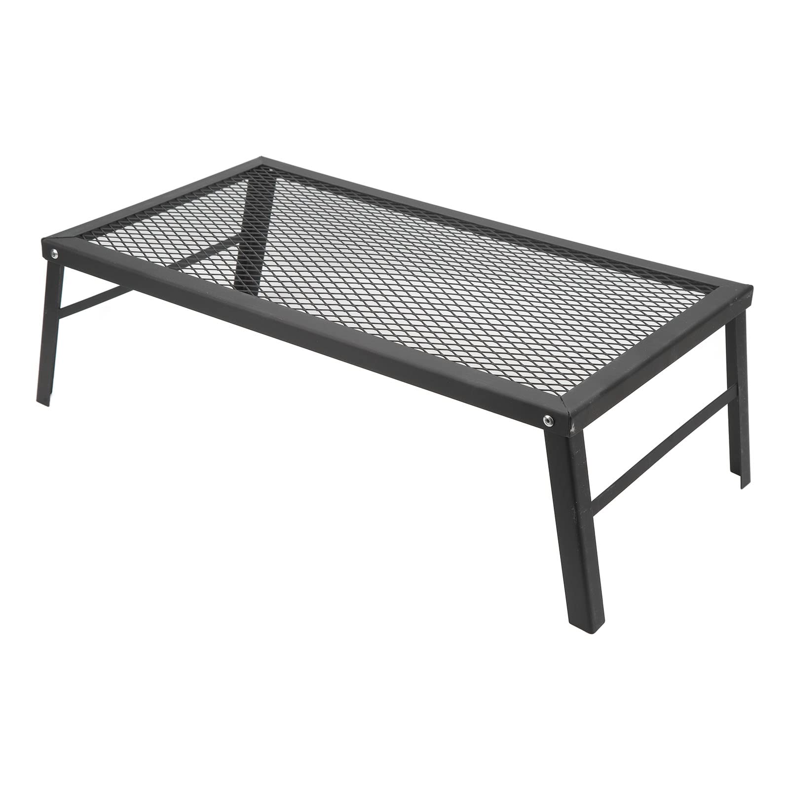 Grille De Campement Pliable En Acier - Foyer Portable Pour Barbecue Et Feu De Camp