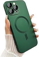 Vista 20 de Funda magnética para iPhone 15 para mujer, diseño de brillo metálico suave mate con protector de lente de cámara, compatible con Magsafe para iPhone