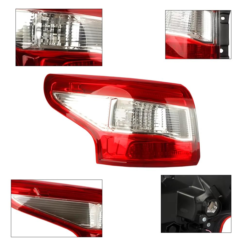 Pilotos Traseros Remolque Para Nissan Para Qashqai MK2 J11 2014 2015 2016 Luz Trasera Coche Lámpara Freno Con Lámpara Trasera Izquierda/derecha Luces Traseras(Outside-right)