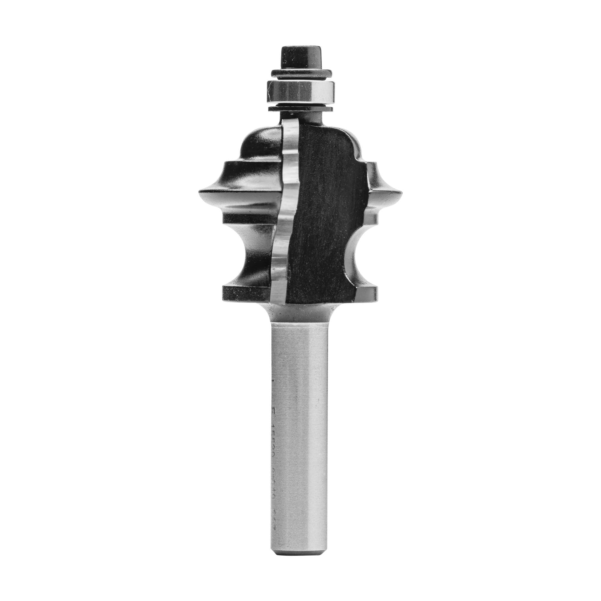 ENT 15520 Frez wielopostaciowy w wegliku, chwyt (S) 8 mm, srednica (D) 31,8 mm, NL 25,4 mm, R1 3,2 mm, R2 4 mm, R3 4,8 mm, SL 32 mm, z lozyskiem kulkowym