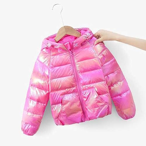Vista 2 de Awear BoysGirls Cotton Jacket Autumnwinter Solid Color Letter Printing Colorful Hooded Coat Party Girls Winter Coat