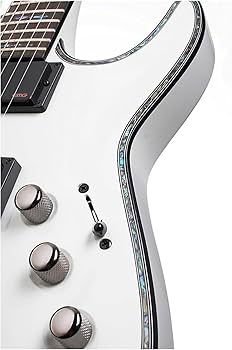 Amazon | Schecter Hellraiser C-1 Electric Guitar (Gloss White