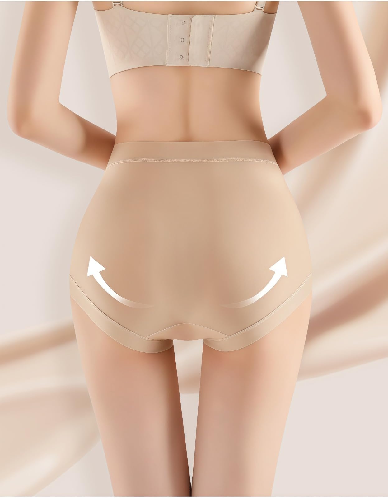 Generico Biancheria Intima Unica Controllo della Pancia per Le Donne Shapewear,Controllo Mutandine a Vita Alta,Biancheria Intima Senza Cuciture per Le Donne