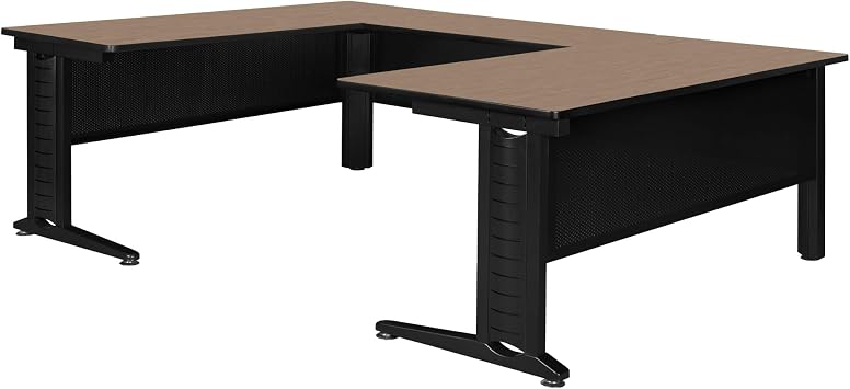 Regency Fusion 66 x 96 in. U Shape Desk Shell- Noble Oak