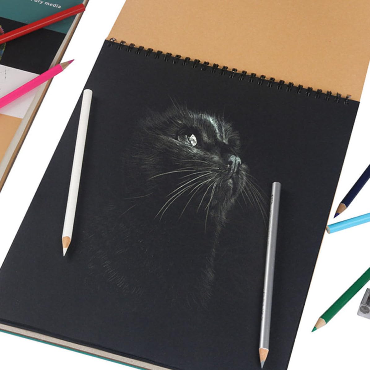 VILLCASE Set di Matite da Disegno per Schizzi Carboncino, Kit Portatile in Legno e Metallo per Studenti e Appassionati di Arte Tecnica